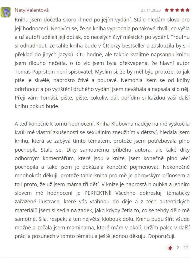 9 Recenze Klubovna Naděje